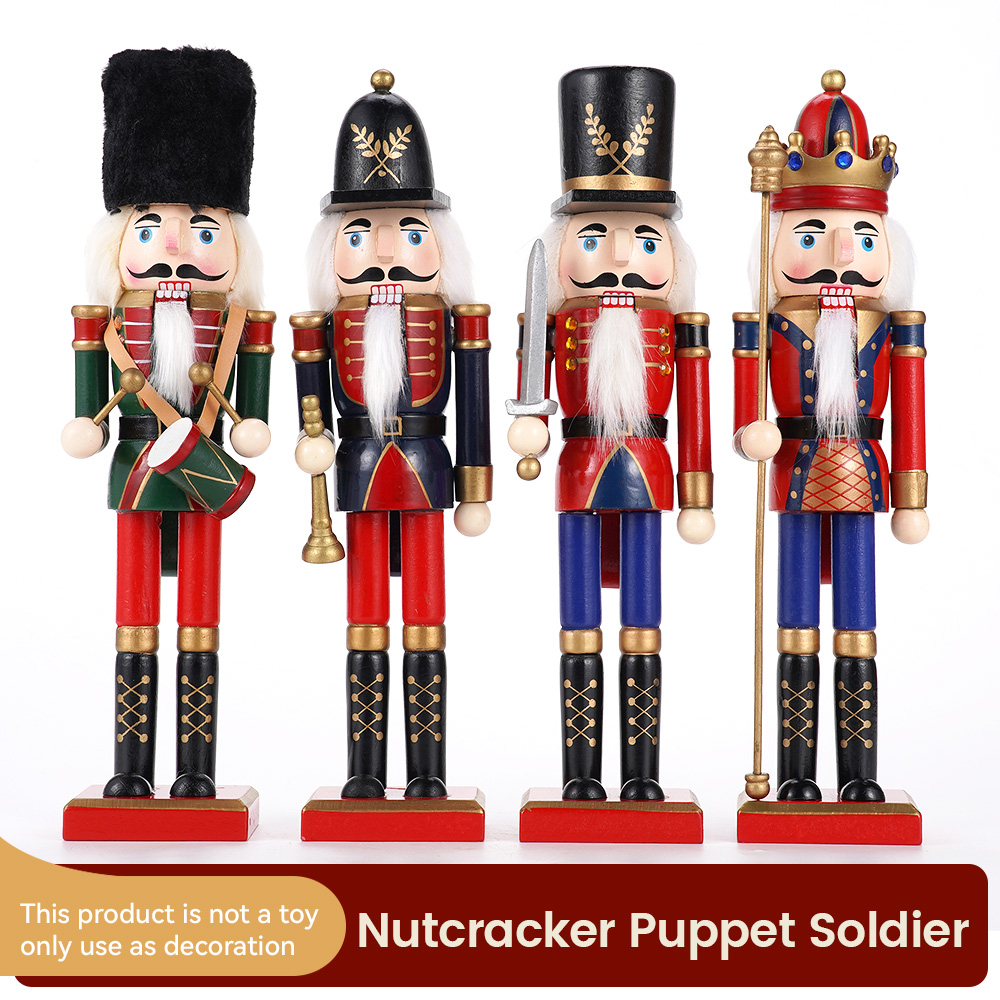 Nutcracker Figurine - 30 cm Ahşap Fındıkkıran Süs Asker