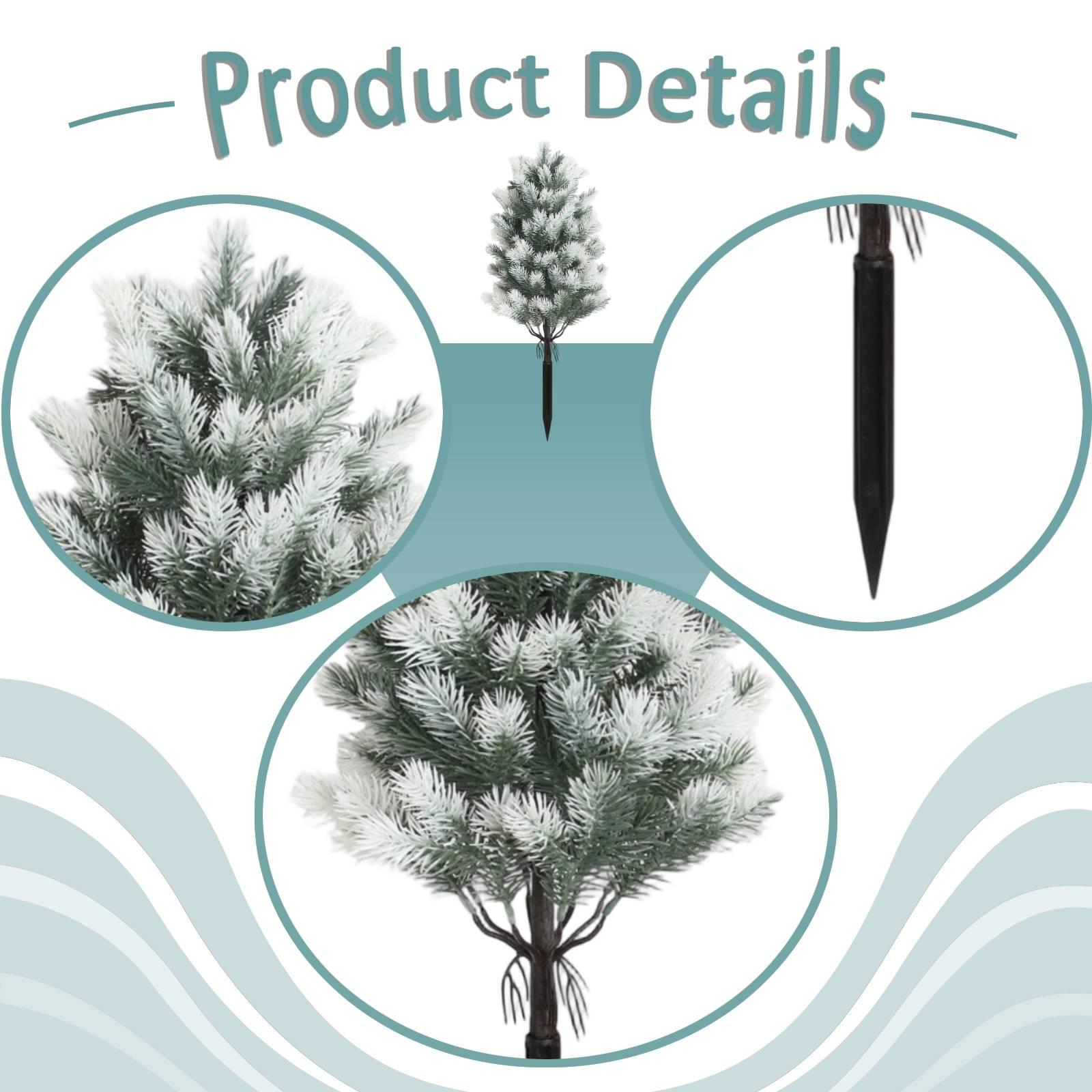 Christmas Tree Artificial - Bahçe Yapay Ağacı, Zemin Çubuğu ile