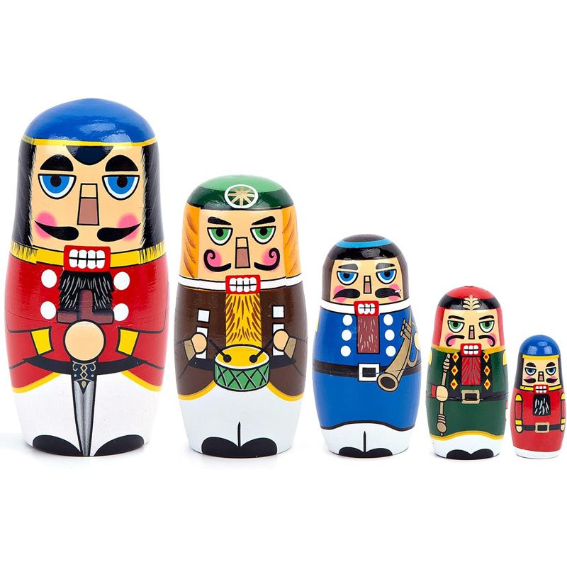 5 adet Rus Fındıkkıran İç İçe  - Nutcracker Figurine incelemesi ve fiyatı