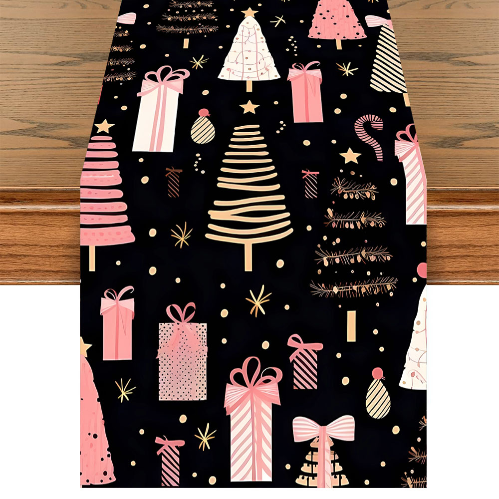 Noel Masa Örtüsü Pembe Noel Ağ - Christmas Table Runner incelemesi ve fiyatı