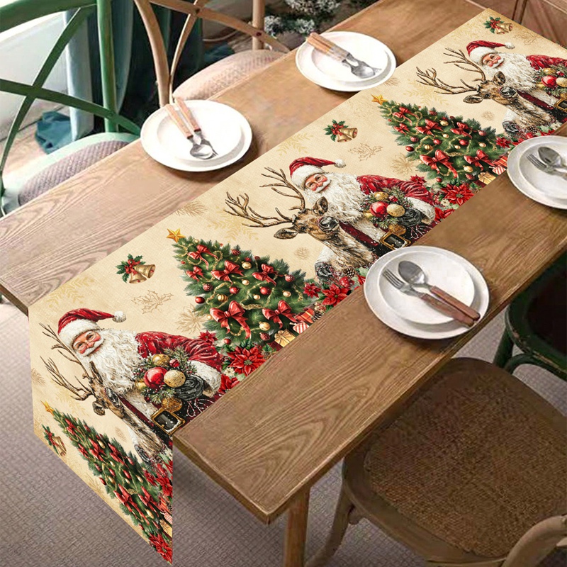 Vintage Noel Masa Örtüsü Retro - Christmas Table Runner incelemesi ve fiyatı